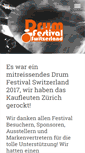 Mobile Screenshot of drumfestivalswitzerland.com