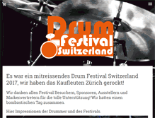 Tablet Screenshot of drumfestivalswitzerland.com